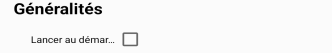 General settings information shows:

Launch on startup: [unticked box] (This can be ticked or unticked)